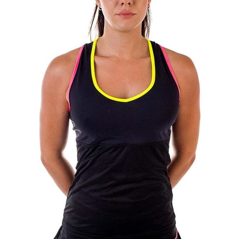 Camiseta Belén Berbel Black/Pink/Yellow Talla XL