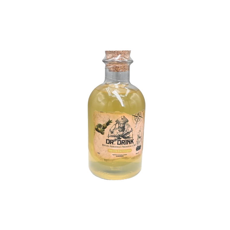 Rhum Arrangé CBD fruits exotiques Artisanal 50cl
