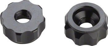 2-17 Problem Solvers Super P-Nut Oversized Presta Valve Nut, Pair, Black