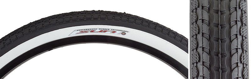 5-24 JBI TIRES SUNLT 24x2.125 BK/WH CRUISER K927