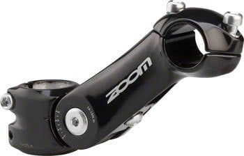 5-22 Zoom 25.4 125mm 80-130 Degree 1-1/8&quot; Adjustable Threadless Stem Black