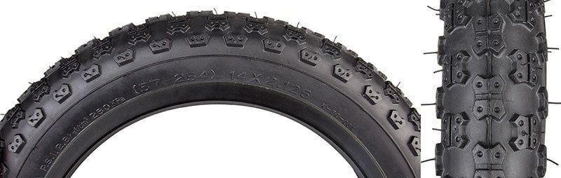 4-25 JBI TIRES SUNLT 14x2.125 BK/BK K50