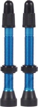 6-21   WTB Aluminum TCS Valve: 34mm, Blue, Pair