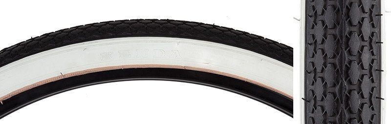 5-24 TIRES SUNLT 26x1-3/4 S7 BK/WH STREET K75