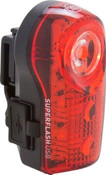 4-22  Planet Bike Superflash USB-Rechargeable Tail Light: Red/Black