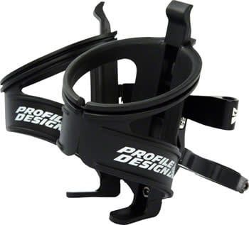 4-23  Profile Design Aqua Rack ii Dual Water Bottle Cage with Co2 Cartridge mount: Seatpost mounted, Matte Black