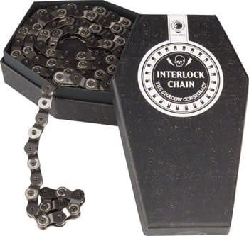 10-24   The Shadow Conspiracy Interlock V2 Chain - Single Speed 1/2&quot; x 1/8&quot;, 98 Links, Half Link Chain, Silver