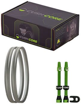 6-21 CushCore Pro Tire Inserts Set 29&quot; Pair, Includes 2 Tubeless Valves4-20