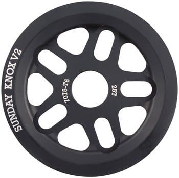 7-22 Sunday Knox v2 Sprocket - 25T, Black