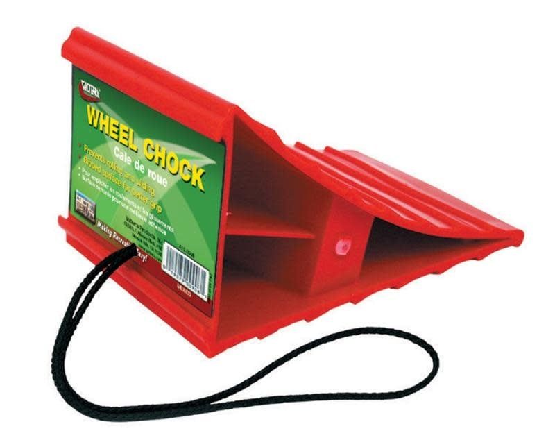 Wheel Chock, Red, Bulk 