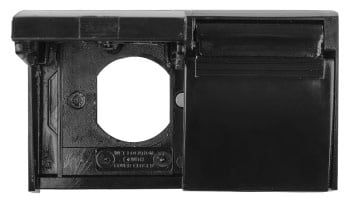 Duplex Outlet Cover, Black