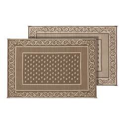 Patio Mat; Vineyard, 6x9; Beige