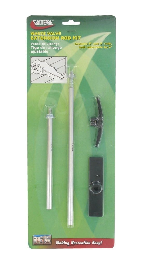 Waste Valve Extension Rod Kit, 6&quot; to 8&quot; and 9&quot; to 11&quot;, Carded