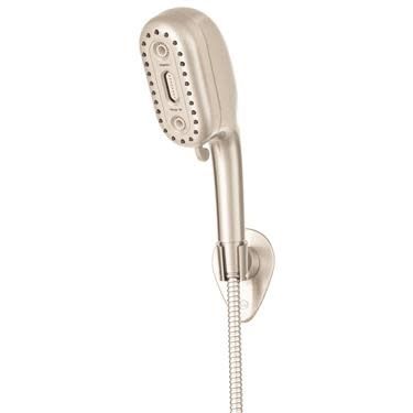 Shower Head; Hand Held With 72&quot; Hose; 4 Function Spray; Brushed Nickel