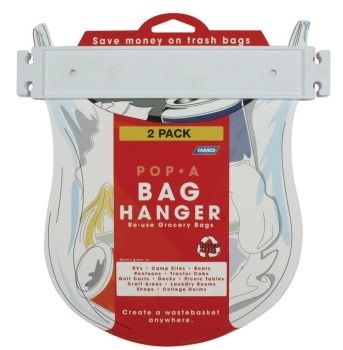 Trash Bag Holder; Pop-A-Bag Hanger