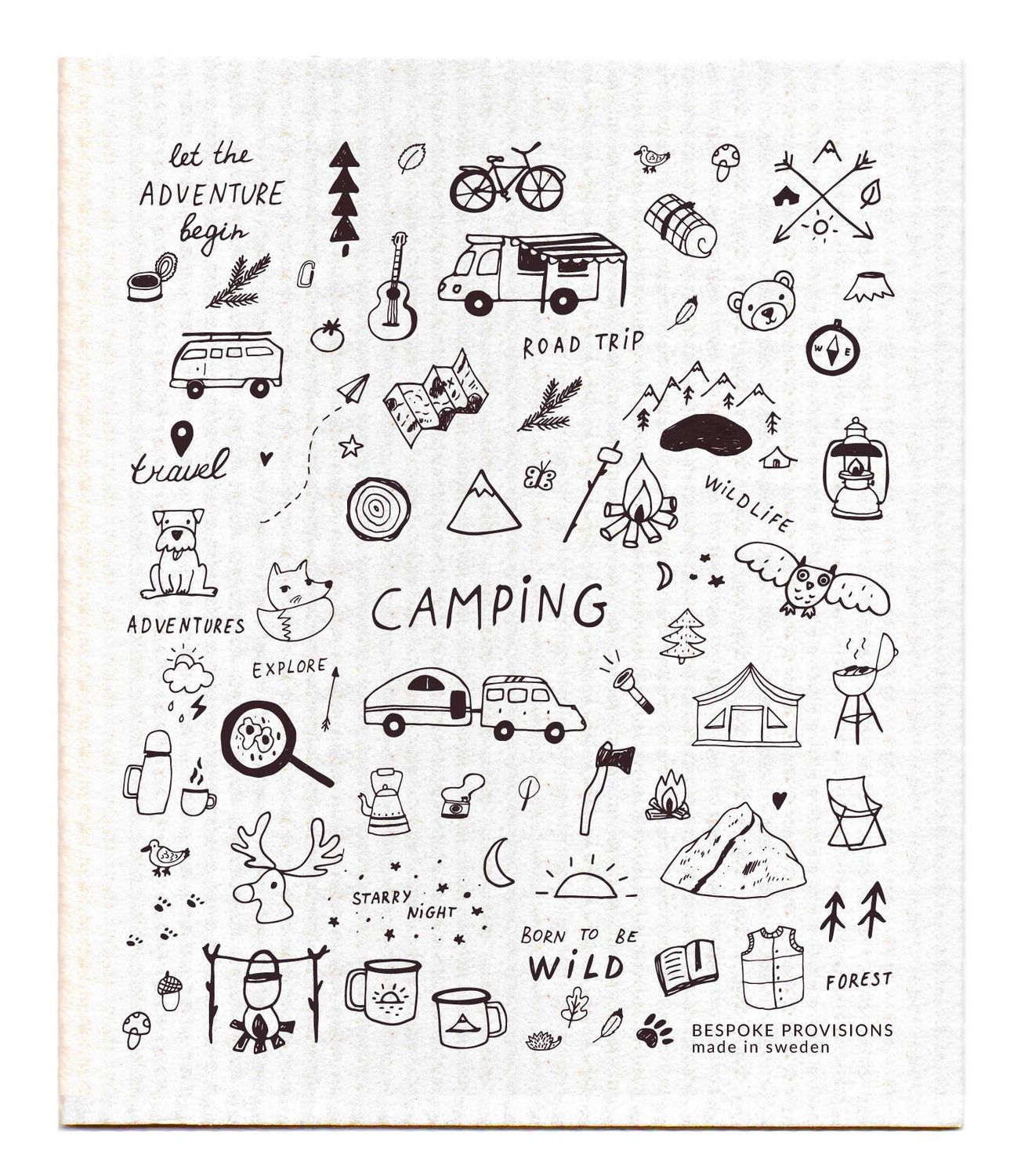 Camping; Swedish Dishcloth