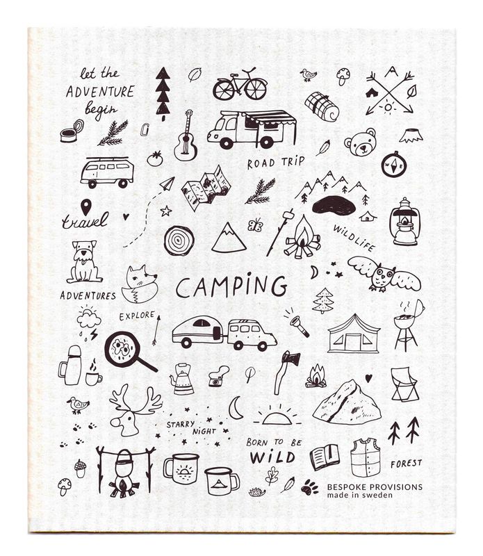 Camping; Swedish Dishcloth