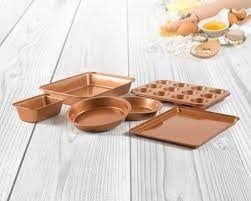6 pcs non stick Copper Bakeware Set