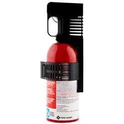 First Alert Fire Extinguisher With Plastic Strap Mounting Bracket