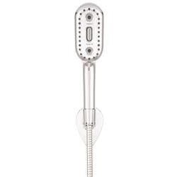 Shower Head; Hand Held With 72&quot; Hose; 4 Function Spray; Chrome Plated