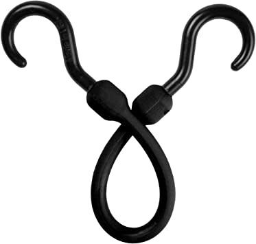 12&quot; Easy Stretch Bungee Cord - Black
