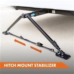 Receiver Hitch Mount Trailer Stabilizer; X-BRACE;