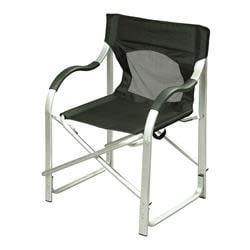 Director Chair w/Padded Armrest and Carry Handle - Black