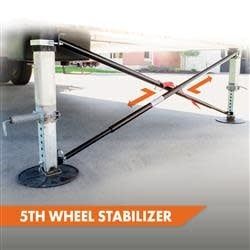 Trailer Landing Gear Stabilizer; X-BRACE