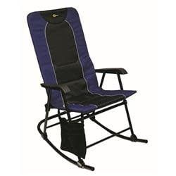Dakota Rocking Chair;  Foldable; Blue/ Black