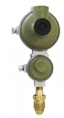 Propane Regulator; POL Inlet x 3/8 Inch FNPT Outlet With 90 Degree Vent; Two Stage; 225000 BTU