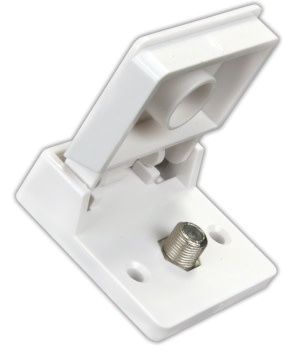 Exterior TV Jack, Polar White