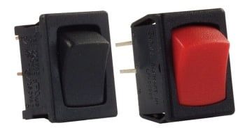 Mini-12V On/Off Switch, Black/Black