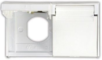Duplex Weatherproof Outlet Cover, Polar White