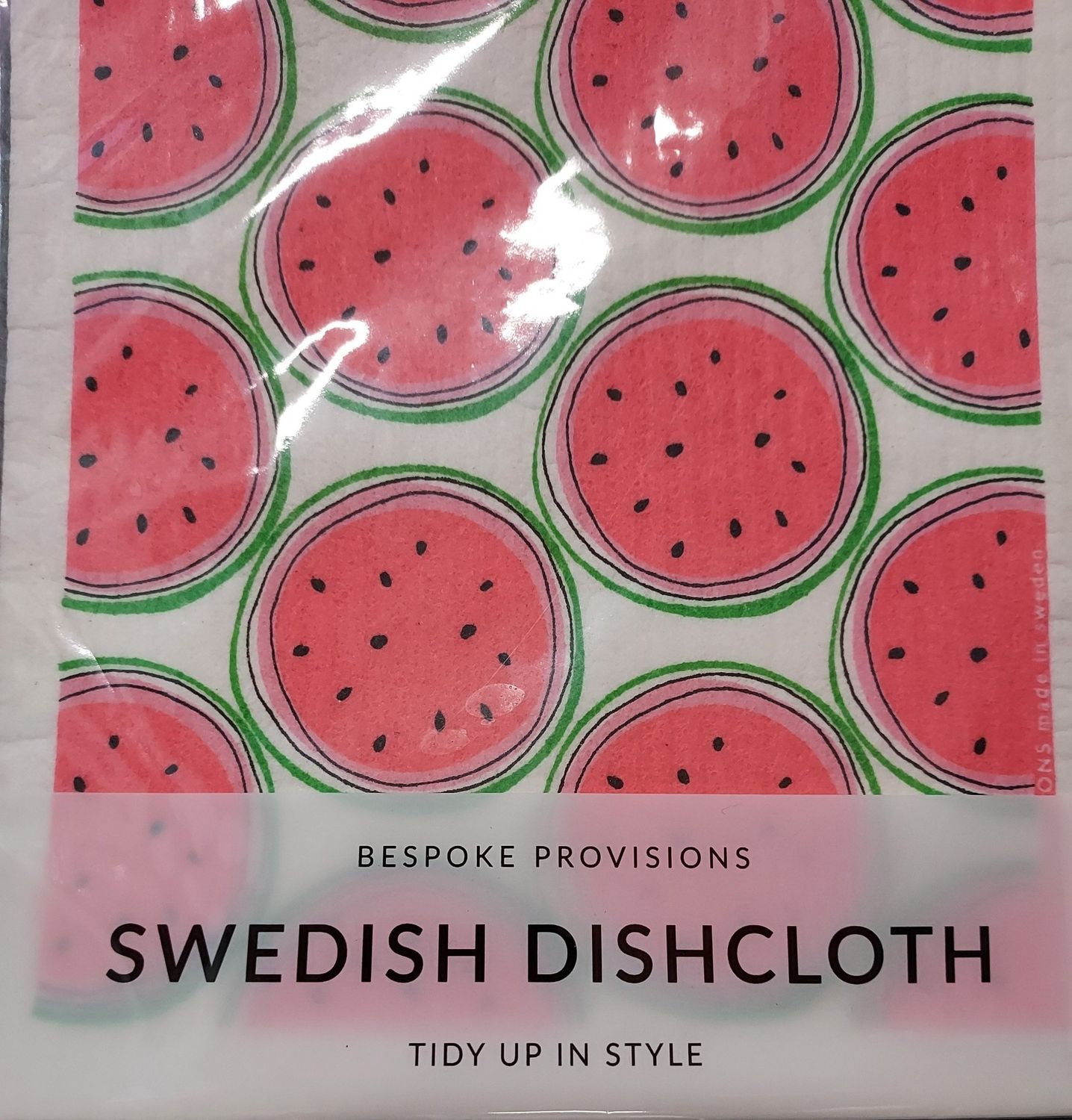 Watermelon; Swedish Dishcloth