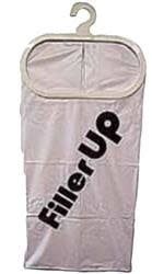 Laundry Bag;  With Mounting Bracket; Filler Up; White