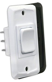 H.D. 12V Mom-On/Off/Mom-On Switch, White
