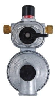 Propane Regulator; Excela-Flo; 1/4 Inch Female Inverter Flare x 3/8 Inch FNPT; Two Stage; 225000 BTU