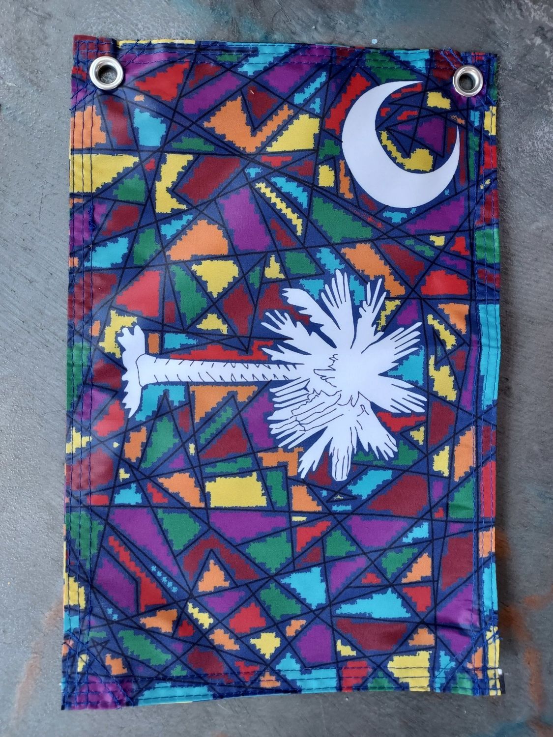 ATV flag-Stained glass