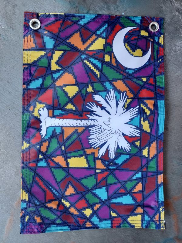 ATV Flag-Stained glass