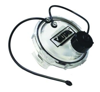 Waste Valve Cap, 3&quot;, 3/4&quot; GHT with Cap, Clear, Bulk