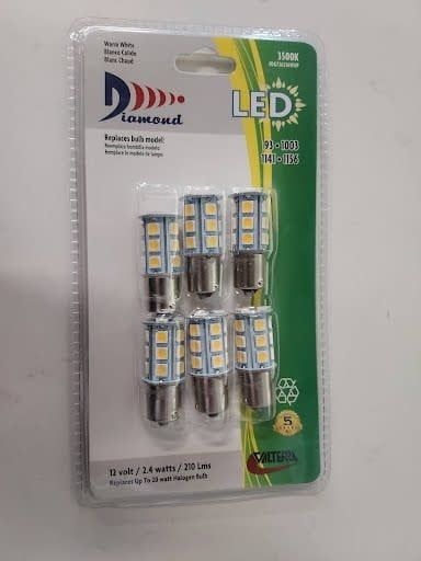 6 Pack Led Bulb 1141/1156 Warm White