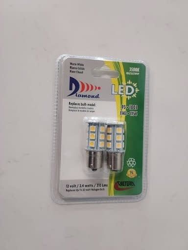 2 PK 1141/1156 LED Bulb Warm White