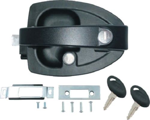 Travel Trailer Squeeze Latch, black