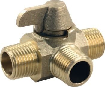 3 way brass diverter valve