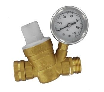 Water Regulator, Adjustable, Brass, Lead-Free, Carded