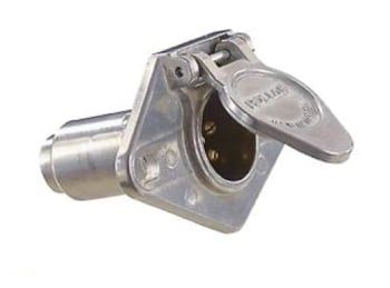 6-Way Socket Die Cast Metal w/Concealed Terminals