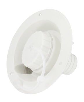 Gravity Water Inlet, White, Carded