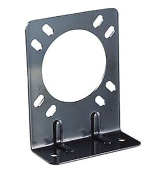 7-Way RV Socket Mounting Bracket w/Black Coating