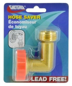 Hose Saver 90*, Brass, Lead-Free, Carded
