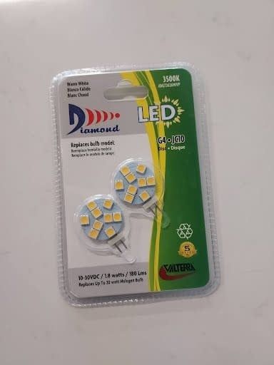 2 Pk Disc Led G4/Jc10 Led Bulb warm Wh